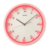 SEIKO CLOCK QXA789PR WHITE DIAL ROUND WALL CLOCK