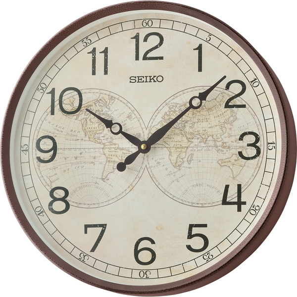 Seiko White Dial Round Wall Clock QXA803B
