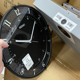 Seiko Black Dial Round Wall Clock QXA805K