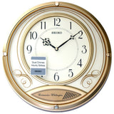 Seiko Clock White Dial Round Clock QXD213G