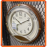 SEIKO QXD215BN DUAL QUARTER WALL CLOCK