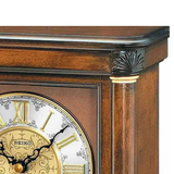 Seiko Clock Case Brown Mantel Clock QXQ008B
