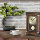 Seiko Clock Case Brown Mantel Clock QXQ008B
