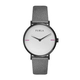 FURLA GIADA ANALOG QUARTZ BLACK STAINLESS STEEL R4251108520 LEATHER STRAP WOMEN'S WATCH - H2 Hub Watches