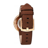 FURLA MY PIPER ANALOG QUARTZ ROSE GOLD STAINLESS STEEL R4251110508 BROWN LEATHER STRAP WOMEN'S WATCH - H2 Hub Watches