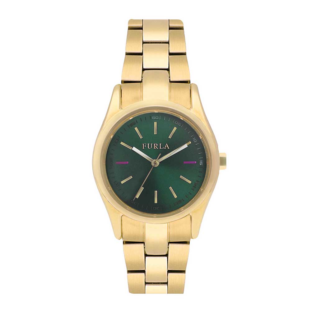 FURLA EVA R4253101502 ANALOG QUARTZ GOLD STAINLESS STEEL WOMEN'S WATCH - H2 Hub Watches