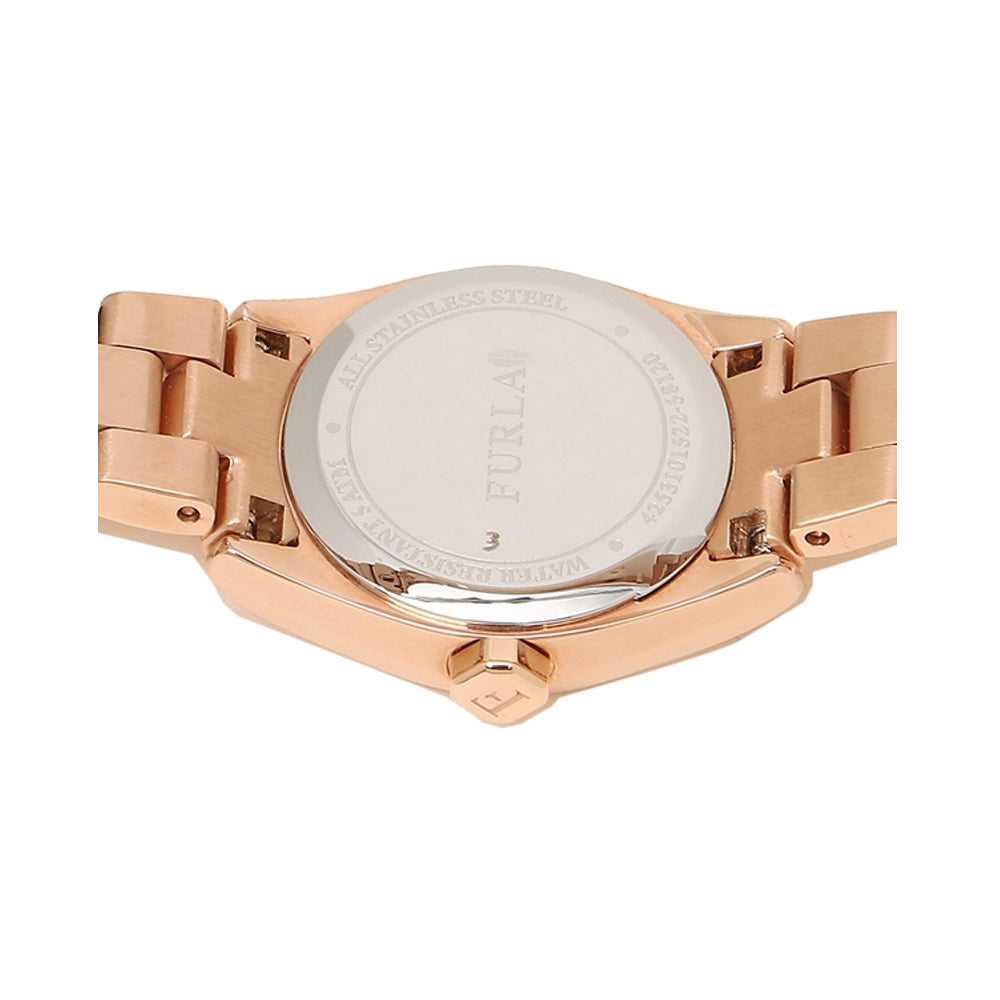 FURLA EVA ANALOG QUARTZ ROSE GOLD STAINLESS STEEL R4253101522 WOMEN'S WATCH - H2 Hub Watches