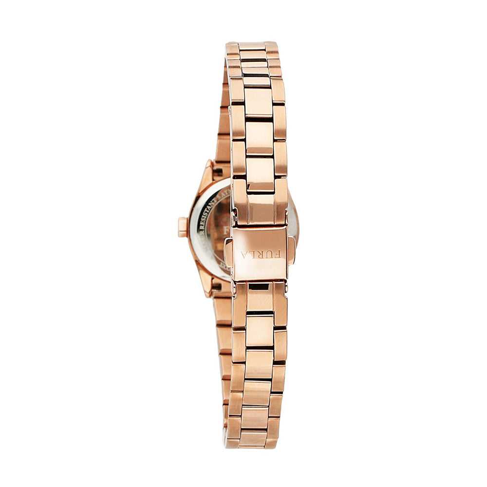 FURLA EVA ANALOG QUARTZ ROSE GOLD STAINLESS STEEL R4253101522 WOMEN'S WATCH - H2 Hub Watches