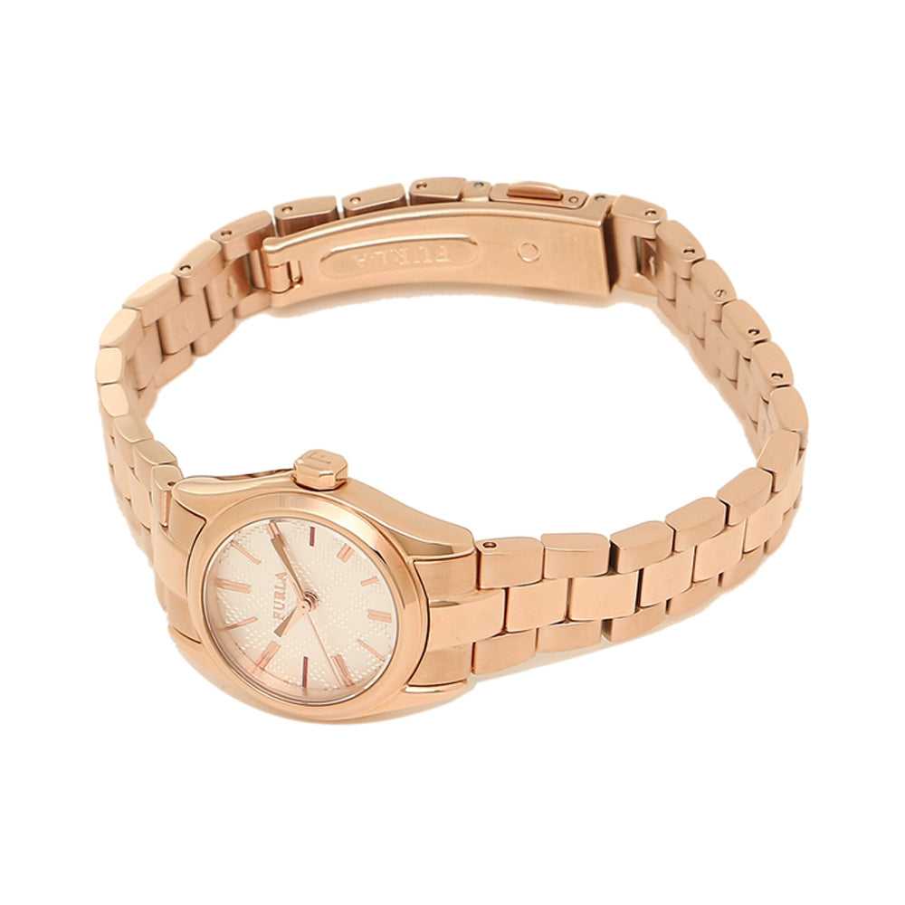 FURLA EVA ANALOG QUARTZ ROSE GOLD STAINLESS STEEL R4253101522 WOMEN'S WATCH - H2 Hub Watches