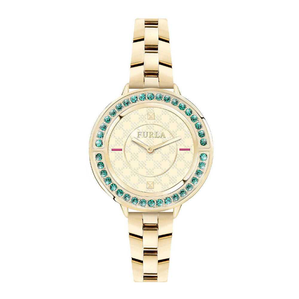 FURLA CLUB ANALOG QUARTZ GOLD STAINLESS STEEL R4253109504 WOMEN'S WATCH - H2 Hub Watches