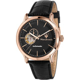 MASERATI MECHANICAL R8821118009 BLACK LEATHER MEN'S WATCH
