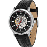 MASERATI AUTOMATIC R8821138002 BLACK LEATHER STRAP MEN WATCH