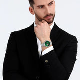 Maserati Green Dial Silver Stainless Steel Strap Men Watch R8823118010