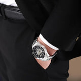 Maserati Sfida Black Dial Silver Stainless Steel Strap Men Watch R8823140008
