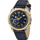 MASERATI HYBRID R8851112002 BLUE LEATHER MEN WATCH