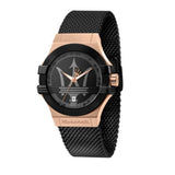 Maserati Black Stainless Steel Mesh Strap Men Watch R8853108010