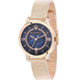 Maserati Epoca Blue Dial Gold Milanese Strap Women Watch R8853118513