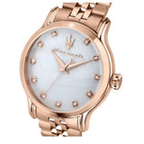 Maserati Epoca White Dial Rose Gold Stainless Steel Strap Women Watch R8853118517