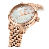 Maserati Epoca White Dial Rose Gold Stainless Steel Strap Women Watch R8853118517