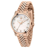 Maserati Epoca White Dial Rose Gold Stainless Steel Strap Women Watch R8853118517