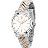 Maserati Epoca White Dial Two-Tone Stainless Steel Strap Women Watch R8853118520