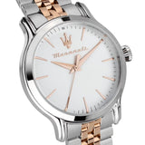 Maserati Epoca White Dial Two-Tone Stainless Steel Strap Women Watch R8853118520