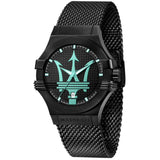 MASERATI R8853144002 BLACK STAINLESS STEEL MESH STRAP MEN WATCH
