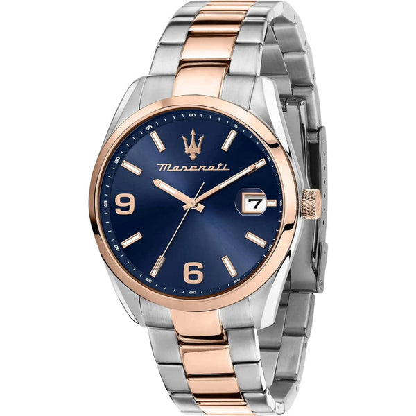Maserati Blue Dial Two-Tone Stainless Steel Strap Men Watch R8853151006