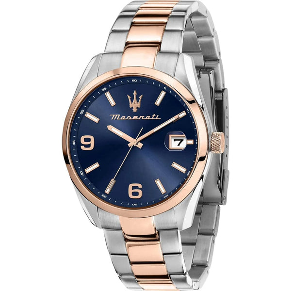 Maserati Blue Dial Two-Tone Stainless Steel Strap Men Watch R8853151006