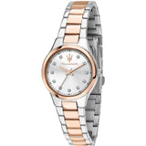 Maserati Attrazione Silver Dial Two-Tone Stainless Steel Strap Women Watch R8853151502