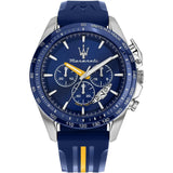 Maserati Chronograph Blue Dial Silver Stainless Steel Strap Men Watch R8871612039