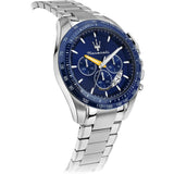 Maserati Chronograph Blue Dial Silver Stainless Steel Strap Men Watch R8871612039