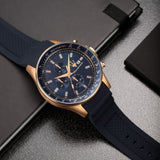 MASERATI SFIDA R8871640004 BLUE SILICONE STRAP MEN WATCH