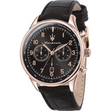 MASERATI TRADIZIONE R8871646001 BLACK LEATHER MEN WATCH