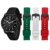 MASERATI SUCCESSO R8871648005 BLACK SILICONE MEN WATCH