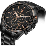 Maserati Chronograph Black Dial Stainless Steel Strap Men Watch R8873612050