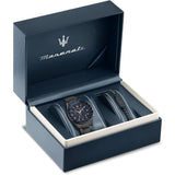 Maserati Chronograph Blue Dial Silver Stainless Steel Strap Men Watch R8873640020
