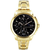 MASERATI SUCCESSO R8873645002 BLACK DIAL GOLD STRAP MEN WATCH