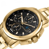 MASERATI SUCCESSO R8873645002 BLACK DIAL GOLD STRAP MEN WATCH