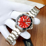 ORIENT RA-AA0915R19B RED DIAL STAINLESS STEEL MEN WATCH