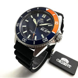 ORIENT RA-AA0916L19B BLUE DIAL BLACK RUBBER MEN WATCH