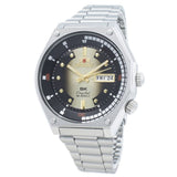 ORIENT AUTOMATIC 22 JEWEL SILVER STAINLESS STEEL BRACELET MEN’S WATCH RA-AA0B01G19B
