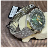 ORIENT RA-AA0E02E09C GREEN DIAL WORLD MAP STAINLESS STEEL MEN WATCH