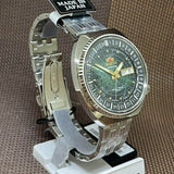 ORIENT RA-AA0E02E09C GREEN DIAL WORLD MAP STAINLESS STEEL MEN WATCH