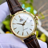 ORIENT RA-AC0011S00C BROWN LEATHER MEN WATCH