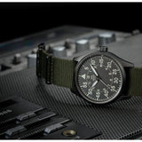 ORIENT AUTOMATIC RA-AC0H02N10B GREEN NYLON STRAP MEN WATCH