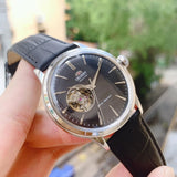 ORIENT RA-AG0004B10B BLACK LEATHER MEN'S WATCH