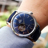 ORIENT RA-AG0005L10B BLUE LEATHER MEN'S WATCH