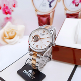 Orient Two-Tone Silver Stainless Steel Strap Men Watch RA-AG0020S00C