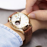 ORIENT RA-AG0024S00C BROWN LEATHER MEN WATCH